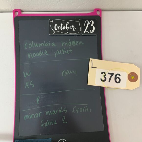 Columbia Hooded Rain Jacket Womens XS Extra Small Navy Vented Nylon Arcadia II - Picture 13 of 14